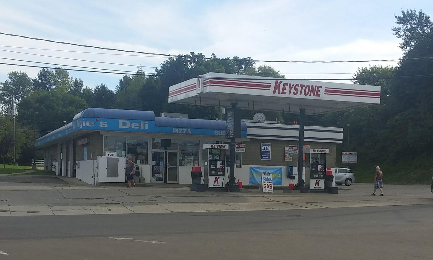 Robo Convenience Center on Marion Street in Jamestown, with fuel canopy and storefront